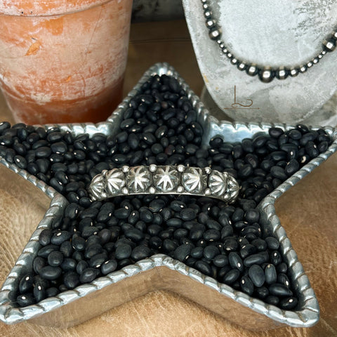 The Grande Star Studded Sterling Silver Cuff