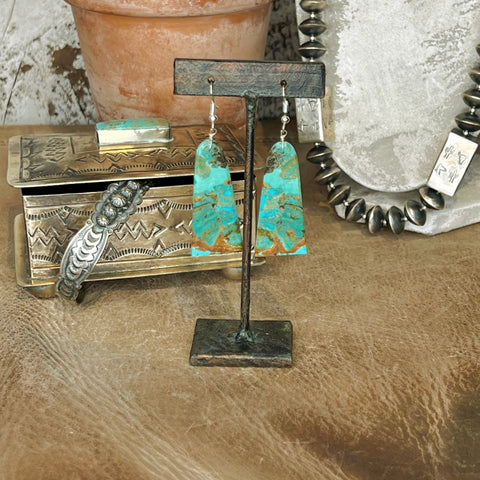 Verde Turquoise Slab Earrings