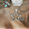 The Grande Turquoise Open Star Pendant