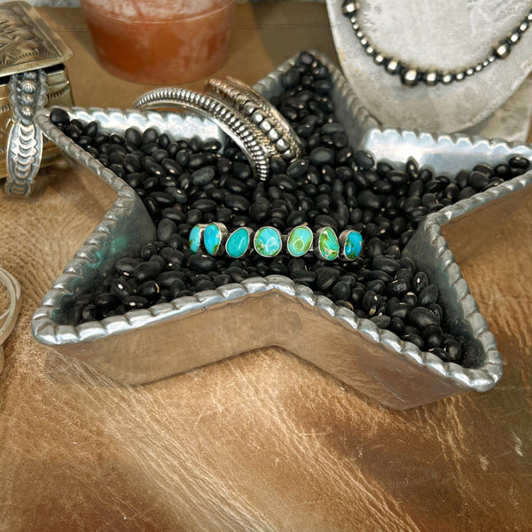 The Sonoran Turquoise Siete Cuff