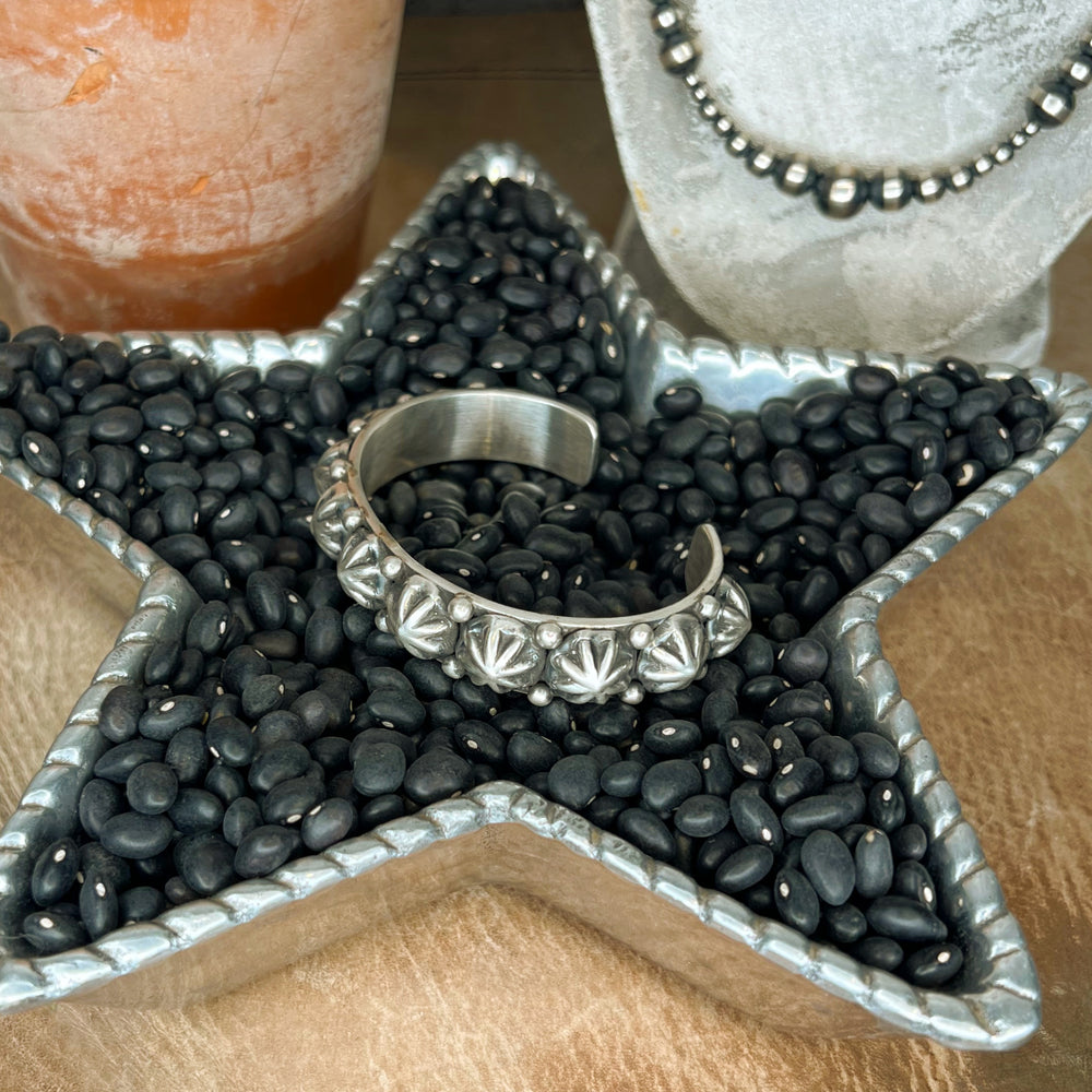 The Grande Star Studded Sterling Silver Cuff