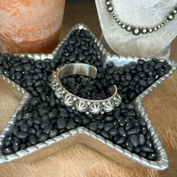 The Grande Star Studded Sterling Silver Cuff
