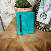 Turquoise Leather Wallet