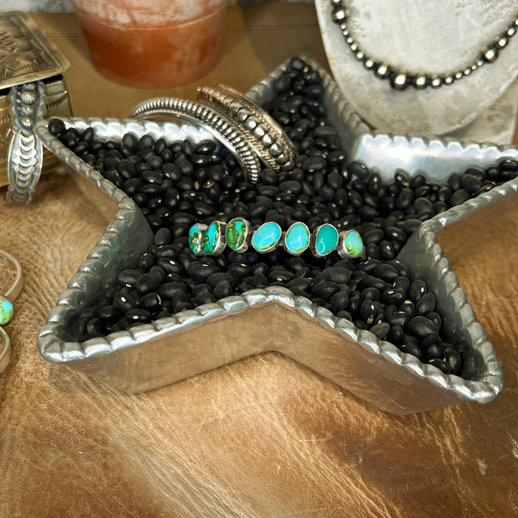 The Sonoran Turquoise Siete Cuff