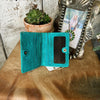 Turquoise Leather Wallet