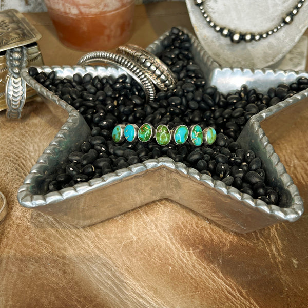 The Sonoran Turquoise Siete Cuff