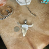 The Sterling Silver & Verde Turquoise Longhorn Pendant