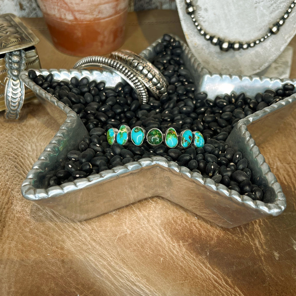 The Sonoran Turquoise Siete Cuff