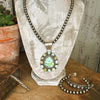 The Grande Sonoran Turquoise Pendant & Necklace Set