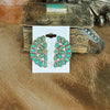 Grande Verde Turquoise Half Cluster Earrings