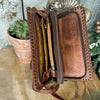 Rancher's Wife Cowhide Wallet Organizer ~ Wristlet, Crossbody