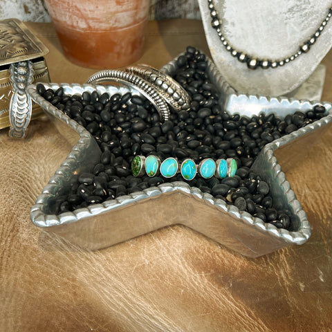 The Sonoran Turquoise Siete Cuff