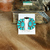 Azul Turquoise Half Cluster Earrings