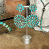 Grande Turquoise Cluster Dangle Earrings