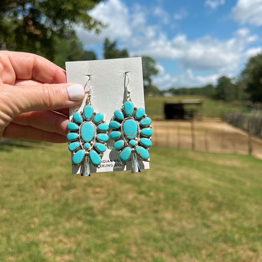 The Azul Turquoise Cluster Earrings