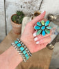 The Kingman Turquoise Cluster Ring