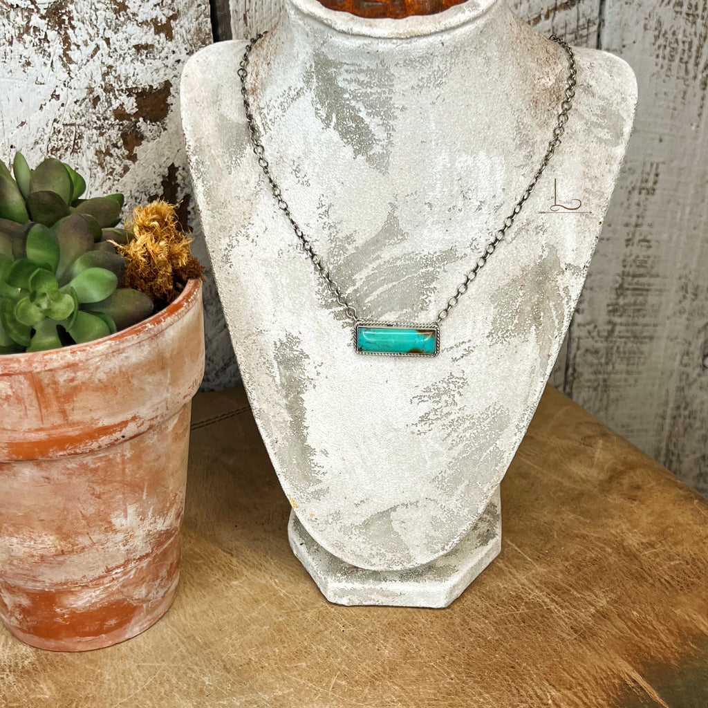 The Turquoise Mini Bar Necklace