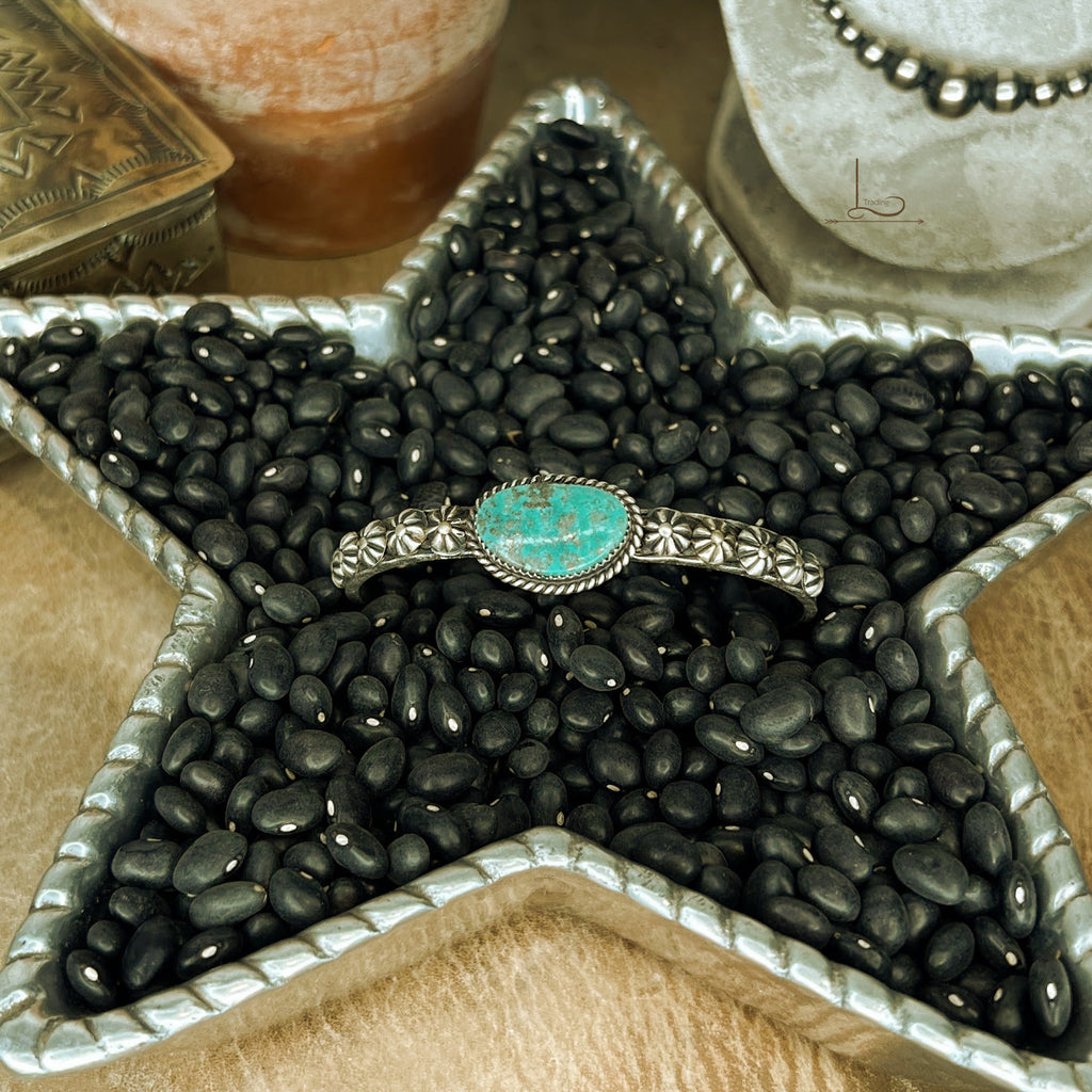 The Studded Turquoise Stacker Cuff