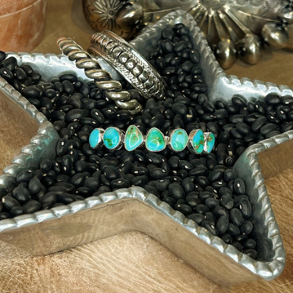 The Sonoran Turquoise Siete Cuff