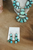 The Lone Mountain Turquoise Cluster Lariat Necklace & Earrings