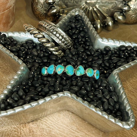 The Sonoran Turquoise Siete Cuff