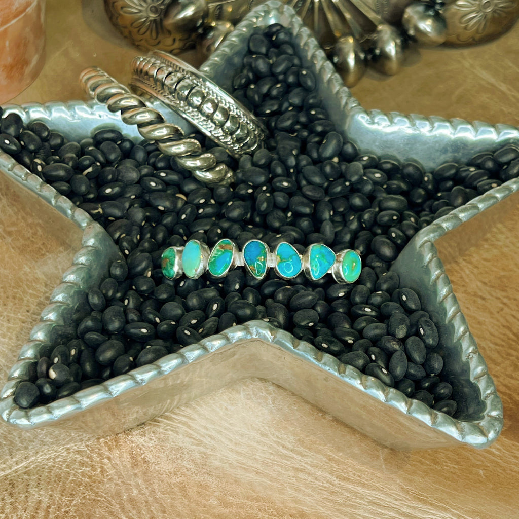 The Sonoran Turquoise Siete Cuff