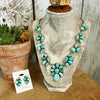 Lone Mountain Turquoise Lariat Necklace & Earrings