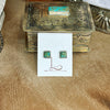 Turquoise Square Studs