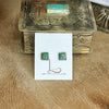 Turquoise Square Studs