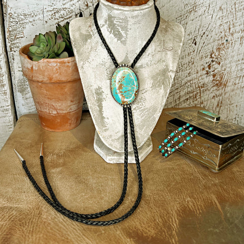 The Grande Carlin Turquoise Bolo