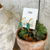 The Christina Gold & Turquoise Hoops