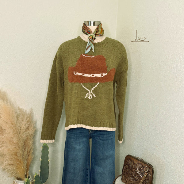 The All Hat Olive Sweater