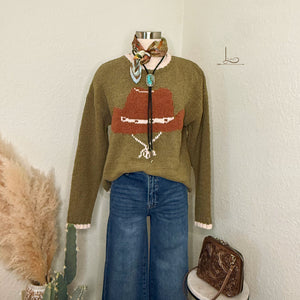 The All Hat Olive Sweater