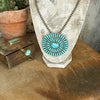 The Grande Azul Turquoise Cluster Pendant/Pin