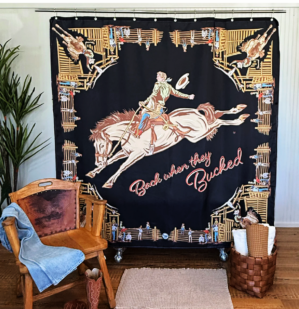 Back When They Bucked ~ Shower in Black