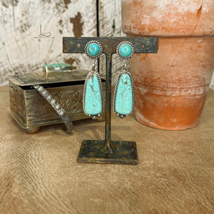 The Belone #8 Turquoise Earrings