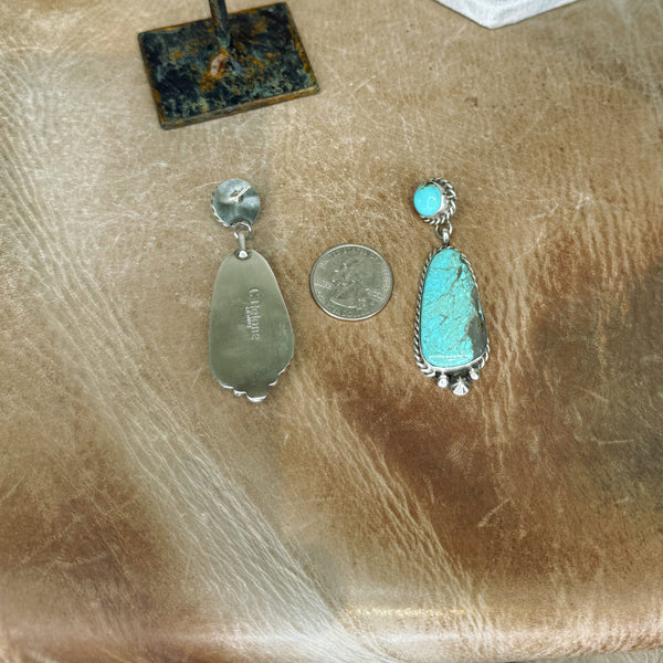 The Belone #8 Turquoise Earrings