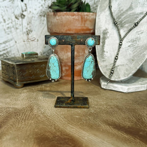 The Belone #8 Turquoise Earrings