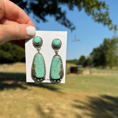 The Belone #8 Turquoise Earrings