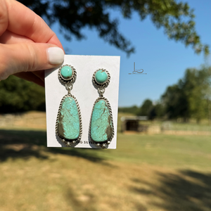 The Belone #8 Turquoise Earrings