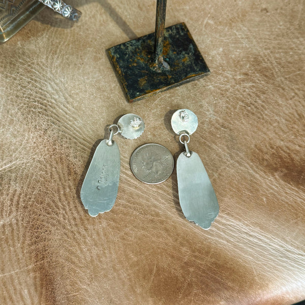 The Belone #8 Turquoise Earrings