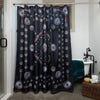 The Flagstaff in Black Shower Curtain