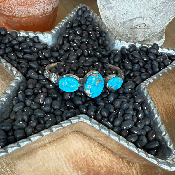 The Tres Blue Bird Turquoise Cuff