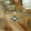 Grande Sterling Silver Stamped Concho Pendant