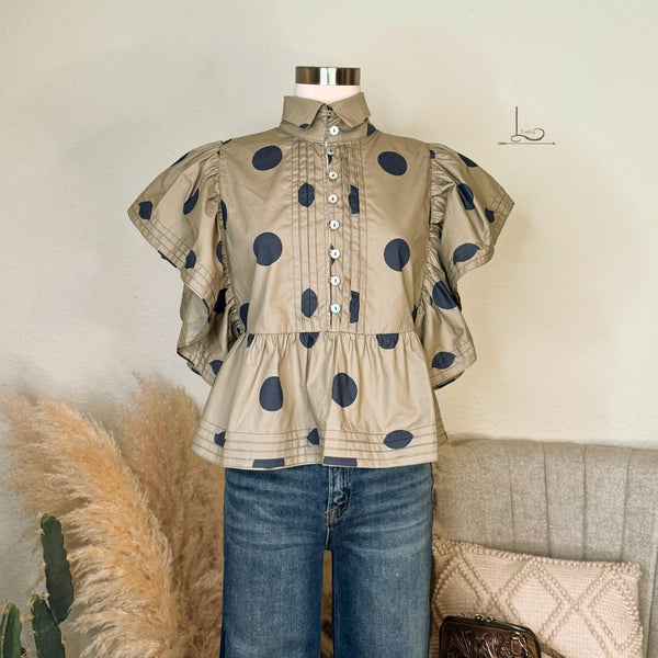 The Camden in Taupe & Navy