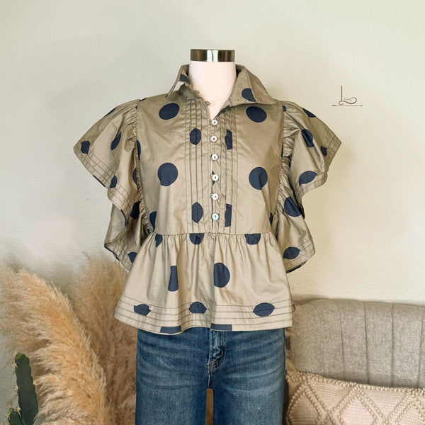 The Camden in Taupe & Navy