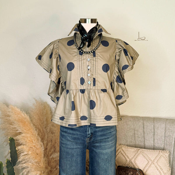 The Camden in Taupe & Navy