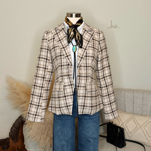 The Caslin Plaid Blazer
