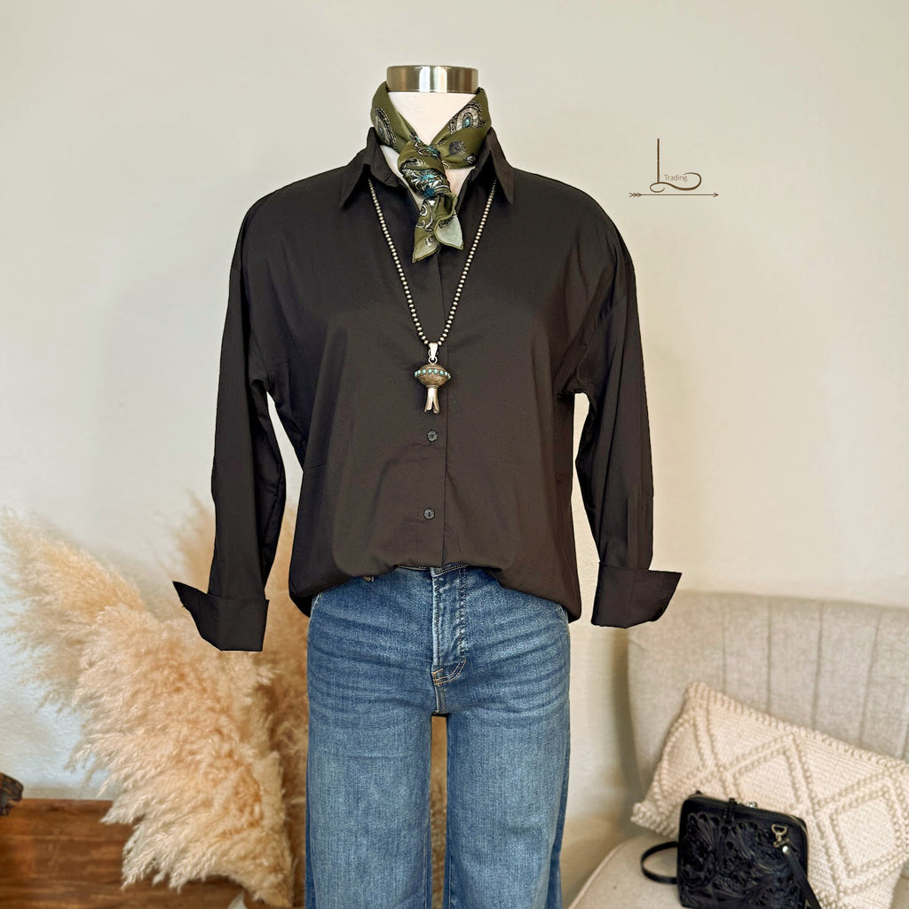 The Updated Classic Shirt in Black