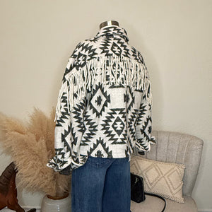 The Collins Aztec Fringe Jacket